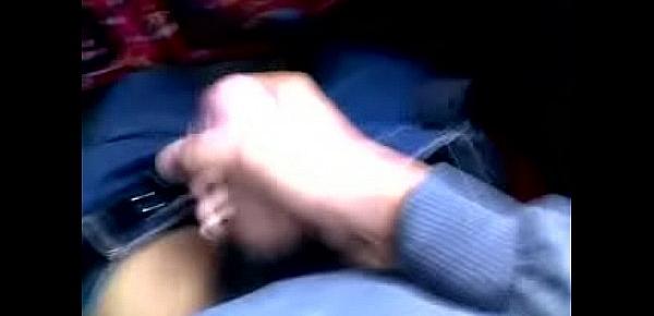  gay indonesian jerking outdoor on bus